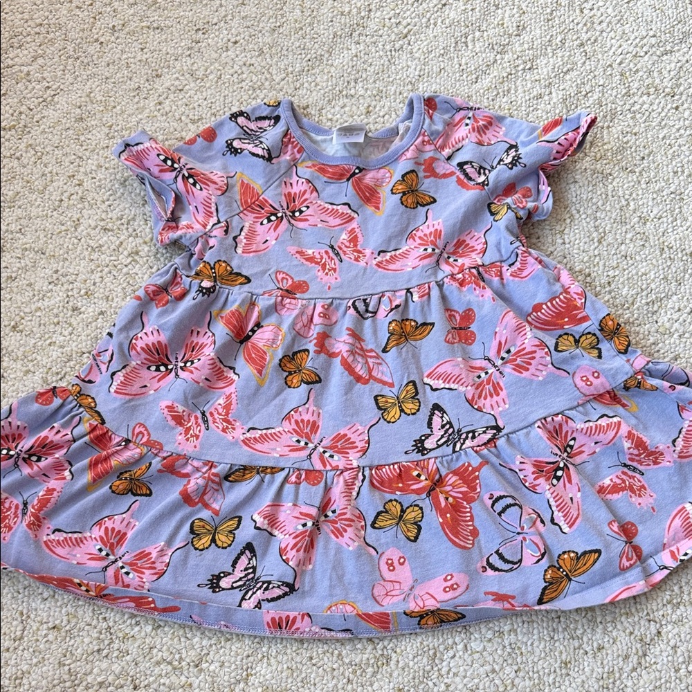 Hanna Andersson butterfly girls shirt sz 8